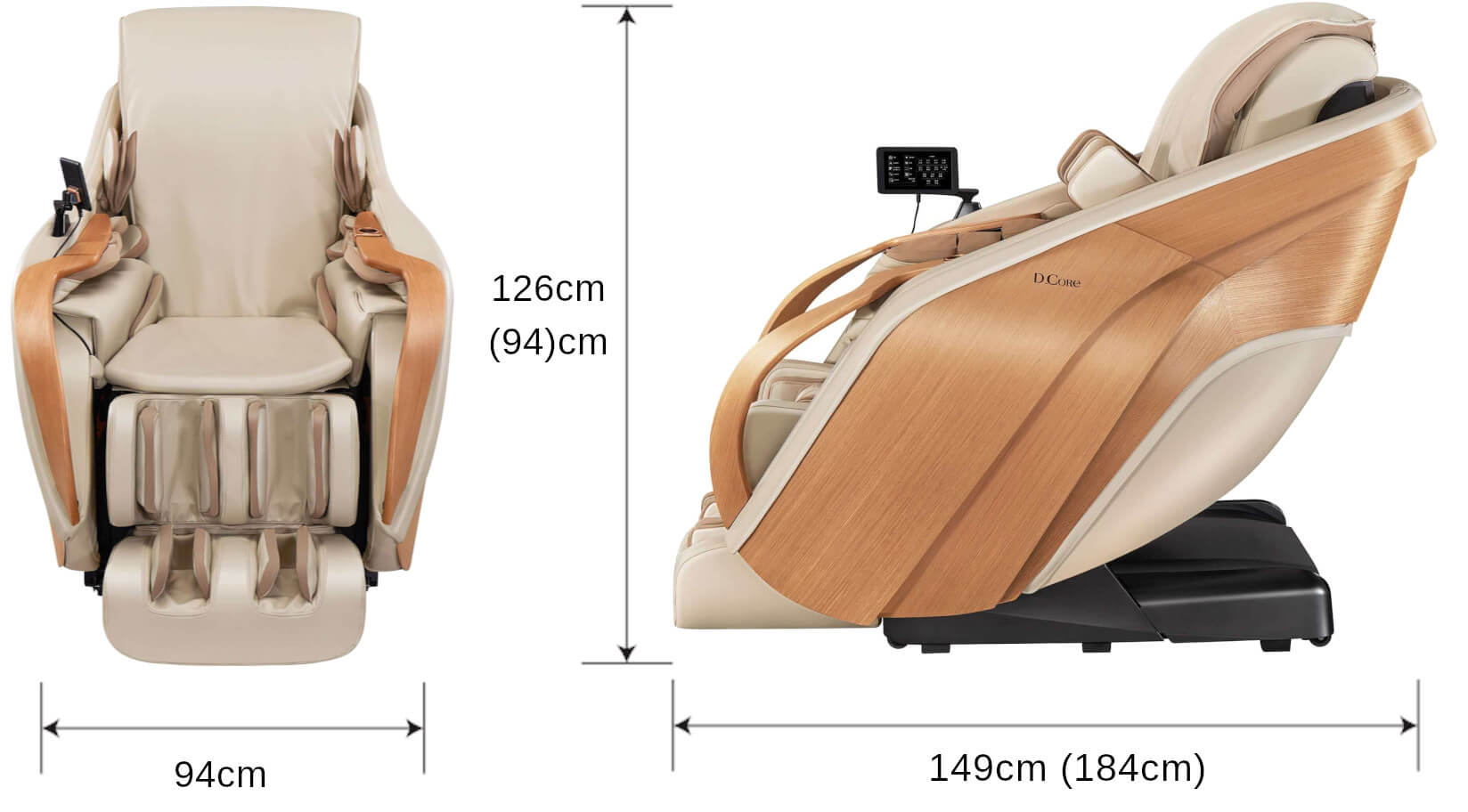 Massage Chair Size